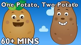 One Potato Two Potato and More  Nursery Rhymes from Mother Goose Club [upl. by Atteuqal416]