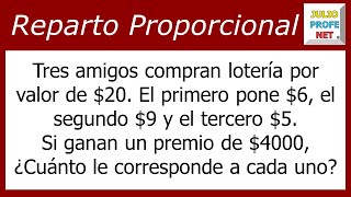 REPARTO PROPORCIONAL DIRECTO [upl. by Unam76]