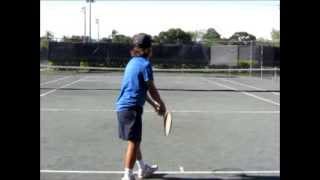 topspin serve slow motion video [upl. by Broderic]