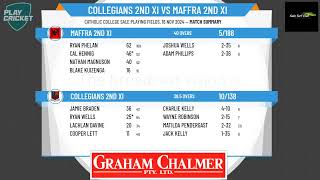 Collegians 2nd XI v Maffra 2nd XI [upl. by Macnair]