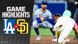 Dodgers vs Padres Game Highlights 51024  MLB Highlights [upl. by Artinak]