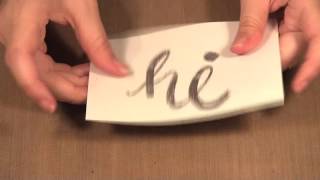 How to Emboss your Handwriting [upl. by Ettennaej]