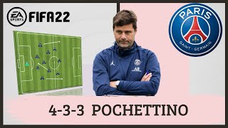 Pochettino 433 PSG FIFA 22 Tácticas [upl. by Enomsed450]