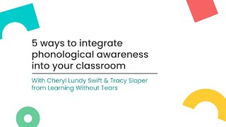 5 ways to integrate phonological awareness into your classroom [upl. by Zehc]