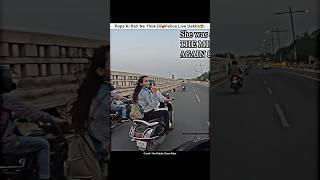 Road Ræge🤬Papa ki pari Show Middle Finger🤬 shorts bike rider papakipari girlrider roadrage r1 [upl. by Oirasan]