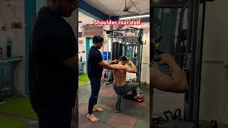 Shoulder rear delt exercise 🏋️ shoulderworkout shortsvideo ytshorts viralvideos [upl. by Hanson380]