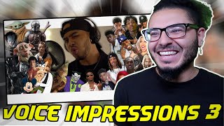 Azerrz  Hit Rap Songs in Voice Impressions 3  REACTION [upl. by O'Shee]