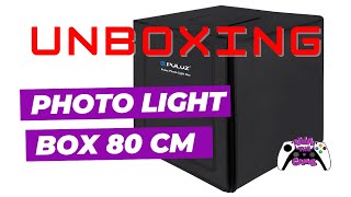 Unboxing e montagem  Puluz Photo Light Box 80cm mini estúdio de fotografia [upl. by Schaffel]