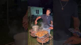 Cooking outdoors in Jamaica [upl. by Inajna]