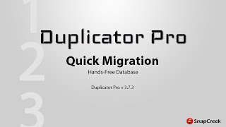 Duplicator  Quick Overwrite Migration [upl. by Rizzo812]