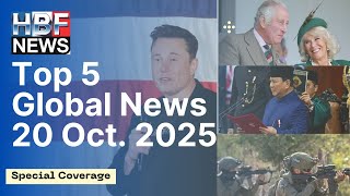 Top 5 Global News 20 October 2025 [upl. by Atila]