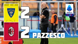 LECCE  MILAN 22 PAZZESCO😈😈😈 SENZA PAROLE BASTA [upl. by Raquela]