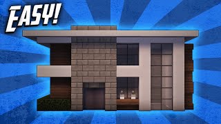 Minecraft How To Build A Small Modern House Tutorial 6 [upl. by Lehmann611]