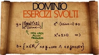 Dominio di una funzione  Esercizi Svolti [upl. by Okihcim512]