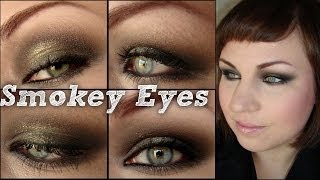 SMOKEY EYES TUTORIAL quotdramatischquot  Gold amp Schwarz  Schminkanleitung von MAGIMANIA [upl. by Corder640]