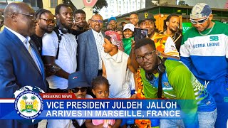 BREAKING NEWS VICE PRESIDENT JULDEH JALLOH ARRIVES IN MARSEILLE FRANCE [upl. by Edwina]