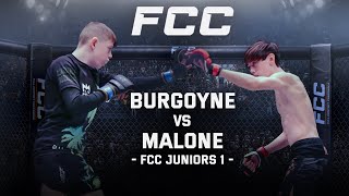 FCC JUNIORS 1 Joel Malone vs Harvey quotThe Pitbullquot Burgoyne [upl. by Yntruoc]