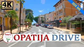 Opatija Drive Tour Fahrt nach Opatija Abbazia Croatia 4k [upl. by Childs]