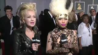 Nicki Minaj Meets Cyndi Lauper at The Grammys [upl. by Harper]