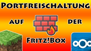 Portfreischaltunge auf der Fritzbox für zB Minecraft und Nextcloud Server [upl. by Duma93]