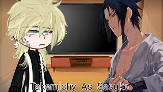 Tokyo Revengers React to Takemichi As Sasuke [upl. by Shanan164]