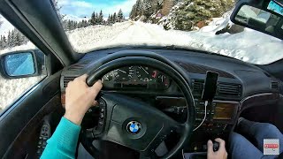 Pov Drive BMW 740i E38 Manual Drifting [upl. by Wehttan]