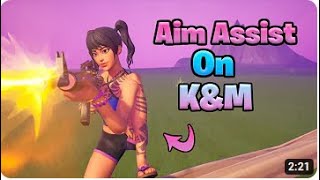 BEST CONFIG AIM ASSIST MOUSE AND KEYBOARD reWASD  FORTNITE OG [upl. by Averir]