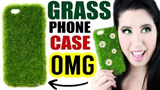 DIY Grass Phone Case  Phone Case That Looks And Feels Just Like Your Yard  Weird iPhone Cases [upl. by Butterfield662]