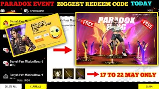 FREE FIRE REDEEM CODE TODAY 18 MAY REDEEM CODE FREE FIRE  FF REDEEM CODE TODAY 18 MAY [upl. by Fischer]