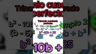 ¿Como resolver trinomio al cuadrado perfecto trinomiocuadradoperfecto algebra shorts [upl. by Yud]