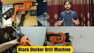 Black amp Decker Reversible Hammer Drill  Unboxing Features and Use  Best Drill Machine for DIY [upl. by Judson]