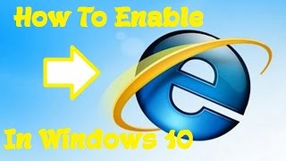 How To Use Internet Explorer In Windows 10  PC Tutorial [upl. by Narad]