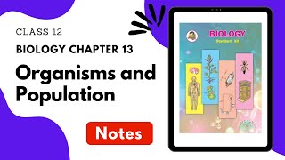 Class 12 Biology Chapter 13 Organisms and Population Notes Maharashtra Board [upl. by Nie651]