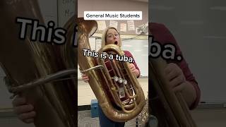 Tuba trombone same thing band banddirector trombone tuba bandinstrument music musicteacher [upl. by Kalli]