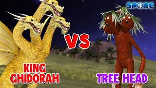 King Ghidorah vs Tree Head  Titan vs Horror S4E6  SPORE [upl. by Shurlocke199]