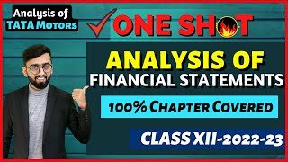 ONE SHOT of Analysis of Financial Statements  Explained with Practical Examples  Class 12 Accounts [upl. by Anitsirhk]