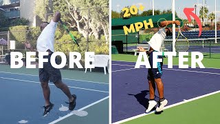 Tennis at Home  Top 7 SERVE DRILLS to Increase SERVE POWER 23 MPH [upl. by Clementas]