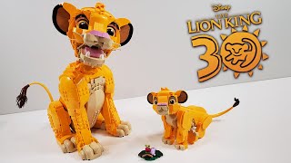 LEGO Disney Review Young Simba the Lion King Cub 2024 Sets 43243 amp 43247 [upl. by Adlanor897]