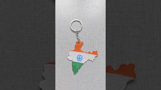 India Map Keychain craft idea for independence day viralshort independenceday 15august indiamap [upl. by Assek272]