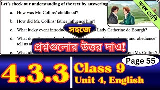 Class 9 English Chapter 433 Page 55  Tones in Statements  Pride and Prejudice Question Answer [upl. by Atival]