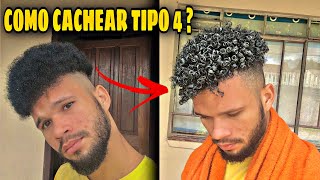 COMO CACHEAR CABELO CRESPO TIPO 4 [upl. by Rozek431]