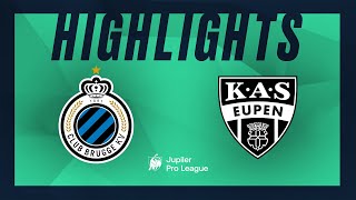 Club Brugge  KAS Eupen hoogtepunten [upl. by Letnom192]