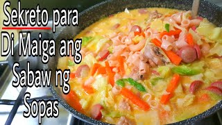 Ganito ako Magluto ng Sopas Hanggang sa Huling Sandok may SabawPatok na PangnegosyoMacaroni Soup [upl. by Dacy]