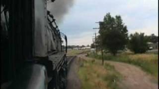 3985 3967 UP Challenger steam railroad locomotive [upl. by Llewxam]