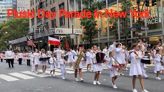 2024 Pulaski Day Parade in New York [upl. by Ayouqes]