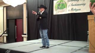 Ralph Wade selling at the 2011 Michigan Auctioneers Championship [upl. by Winni792]