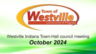 Westville Indiana October Town Council Meeting [upl. by Anoyek]