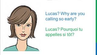 Dialogue 7  English French Anglais Français  What time is it  Quelle heure estil [upl. by Yentihw]