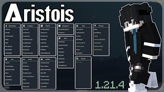 OP Minecraft 1214 Hacked Client  ARISTOIS Client [upl. by Ellenaj]