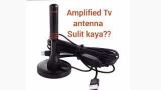 HD digital indoor Amplified Tv Antenna From Lazada  unboxing  review [upl. by Ettenil]